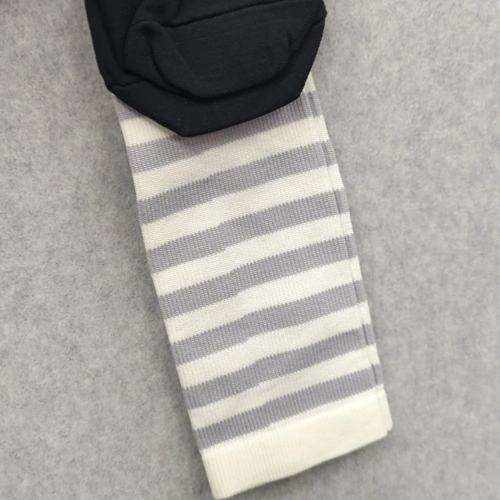 Nurse Mates compression socks 12-14mmHg 9-11 Stripe Black